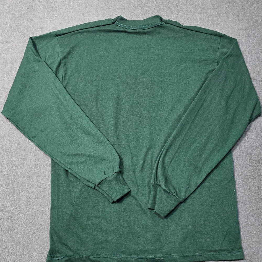 Texas World's Finest Long Sleeve Shirt Green Ranchers Cow 90s VTG Cowboy Western - Picture 9 of 10